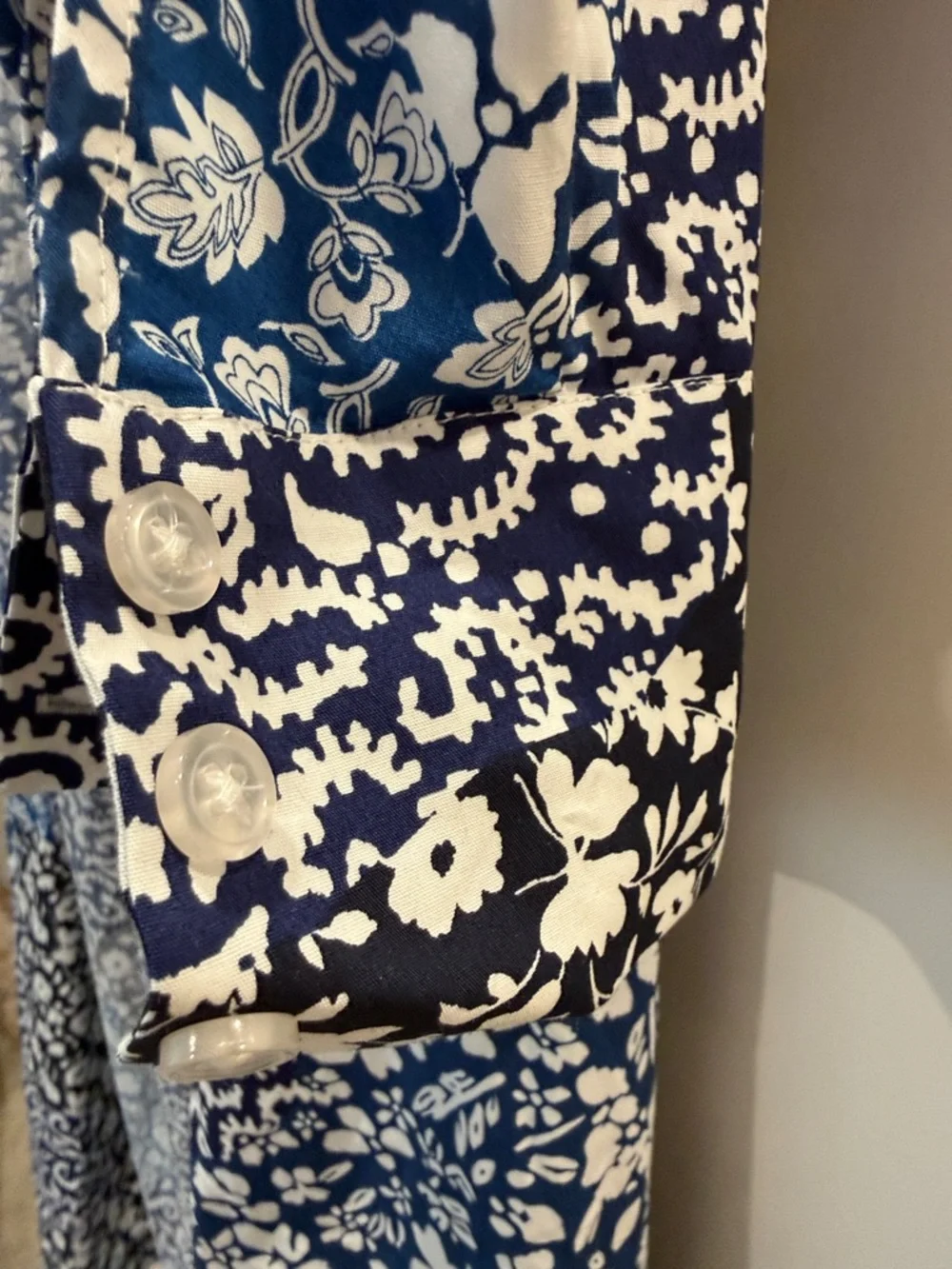 Maeve Blue and White Floral Duster - Picture 4 of 4